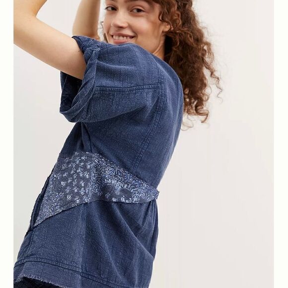 Anthropologie I Pilcro Denim Kimono Jacket - Picture 3 of 8